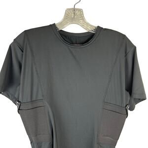 EUC Concealed Carry Gray Short Sleeve Women's Top Size L
